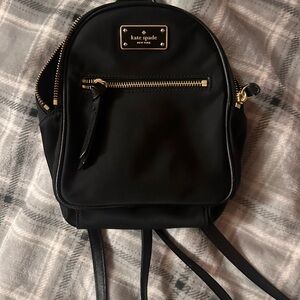 Kate Spade Black Mini Backpack